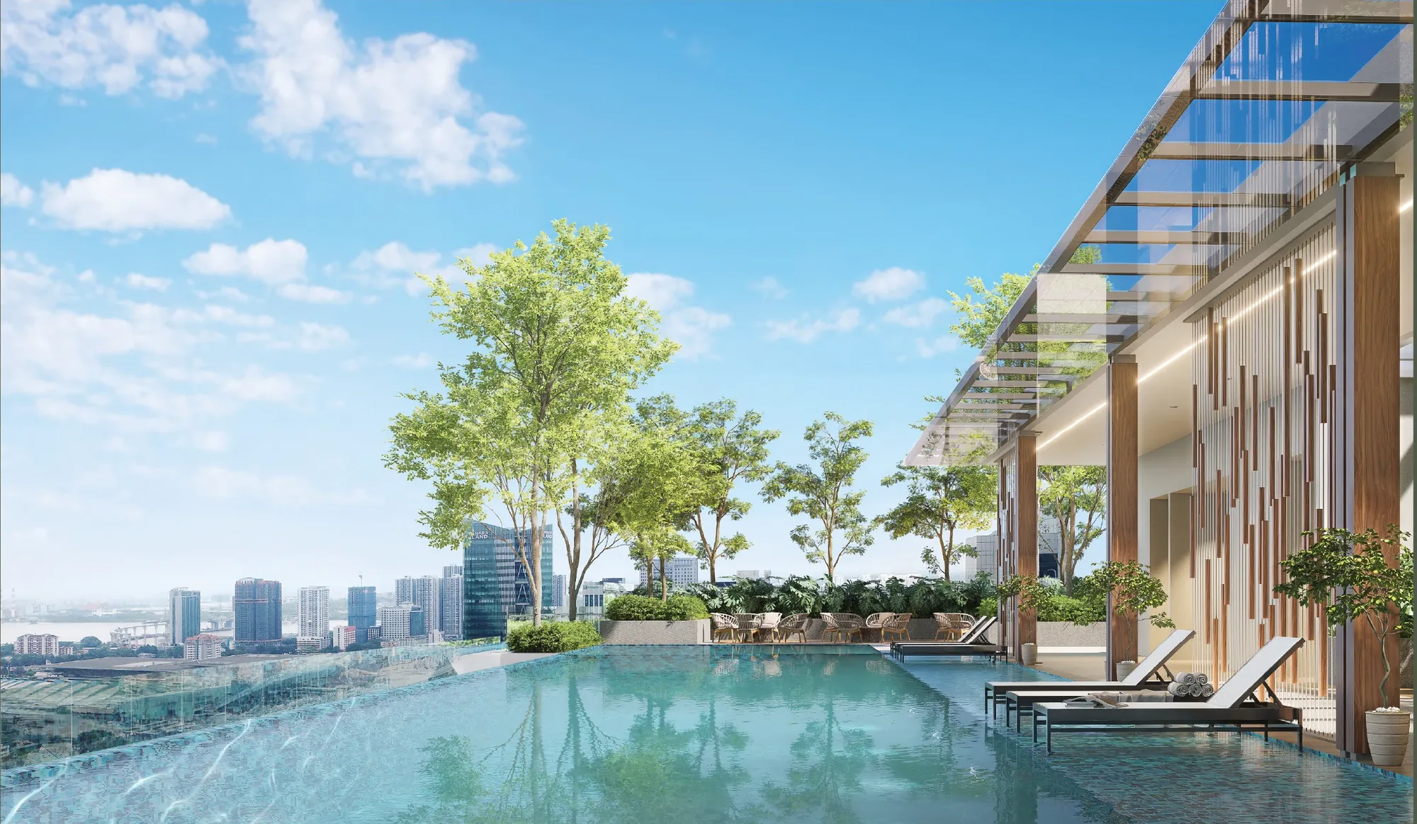 Sky Infinity Pool overlooking Johor Bahru